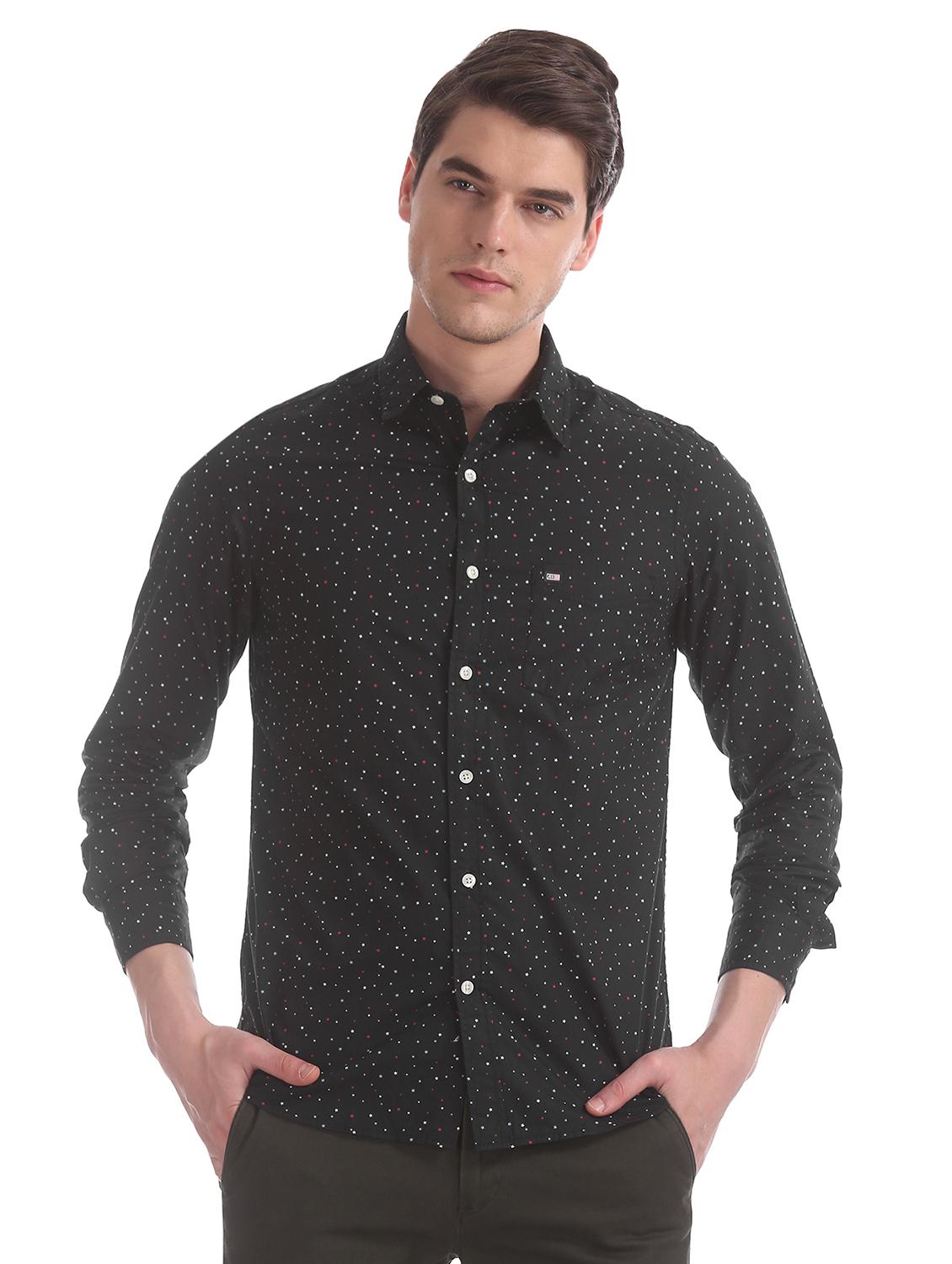 black printed casual shirt - 17617229 - Zoom Image - 1