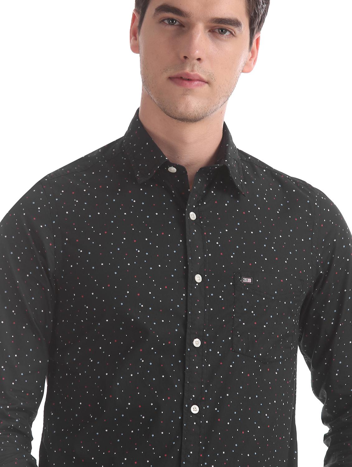 black printed casual shirt - 17617229 - Zoom Image - 5
