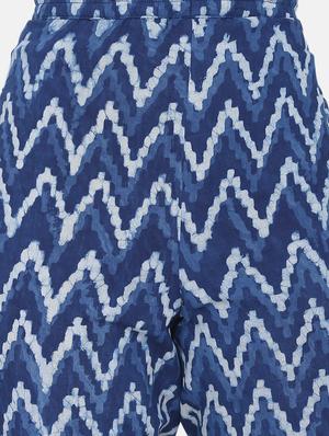 block print kurta pant set - 17617317 - Standard Image - 4