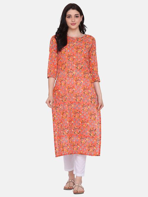 floral kurta pant set - 17617318 - Standard Image - 1