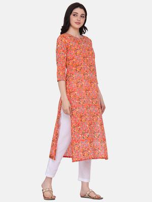 floral kurta pant set - 17617318 - Standard Image - 2