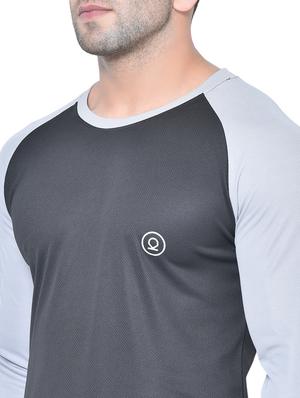 black color block raglan t-shirt - 17617329 - Standard Image - 5