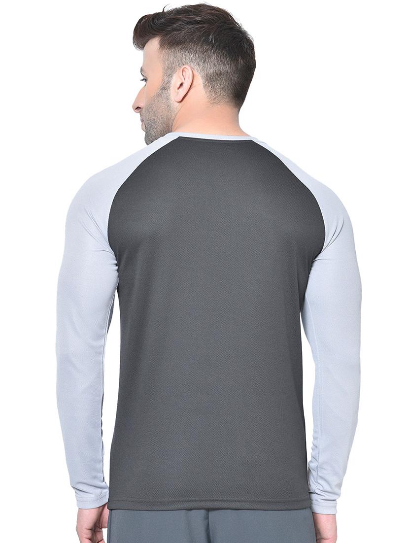 black color block raglan t-shirt - 17617329 - Zoom Image - 3