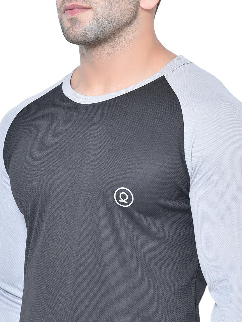 black color block raglan t-shirt - 17617329 - Zoom Image - 5
