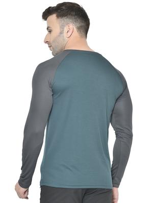 green color block raglan t-shirt - 17617330 - Standard Image - 3