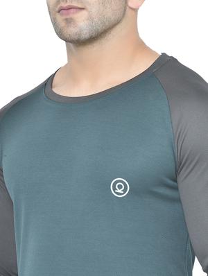 green color block raglan t-shirt - 17617330 - Standard Image - 5