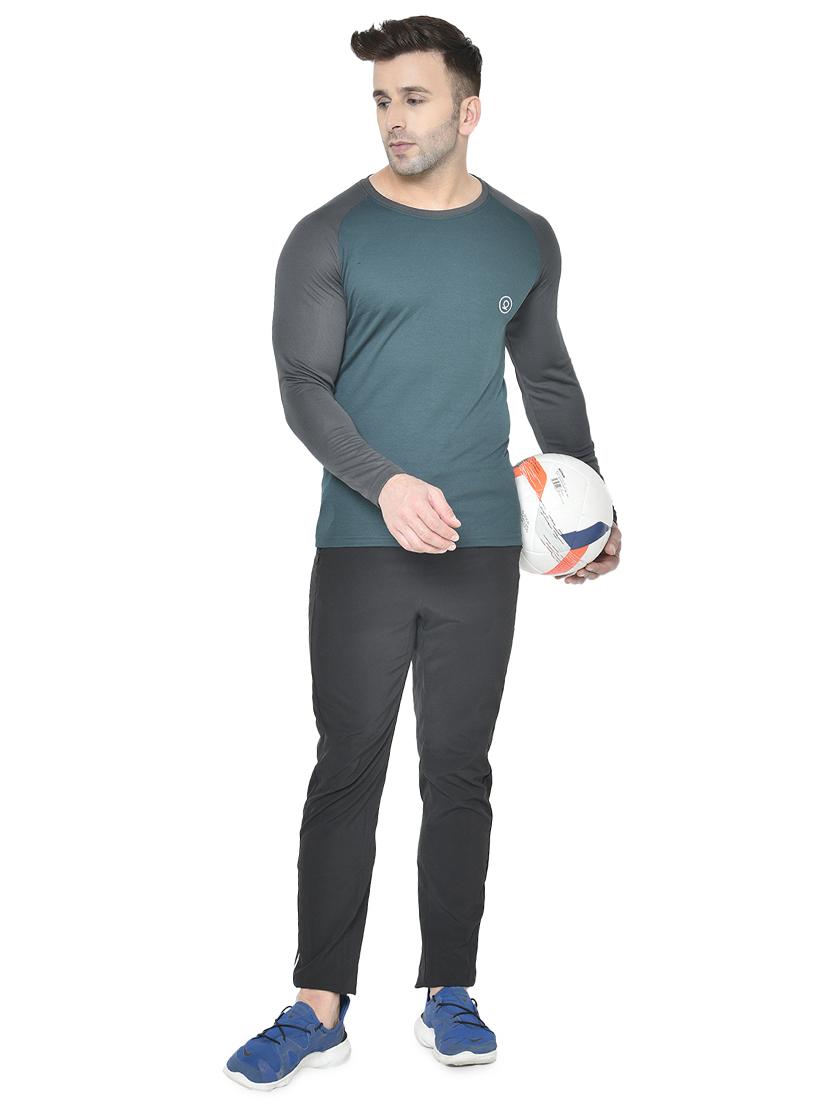 green color block raglan t-shirt - 17617330 - Zoom Image - 4