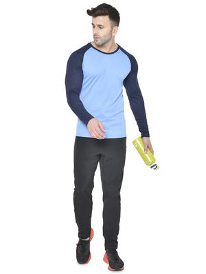 light blue color block raglan t-shirt - 17617331 - Standard Image - 4