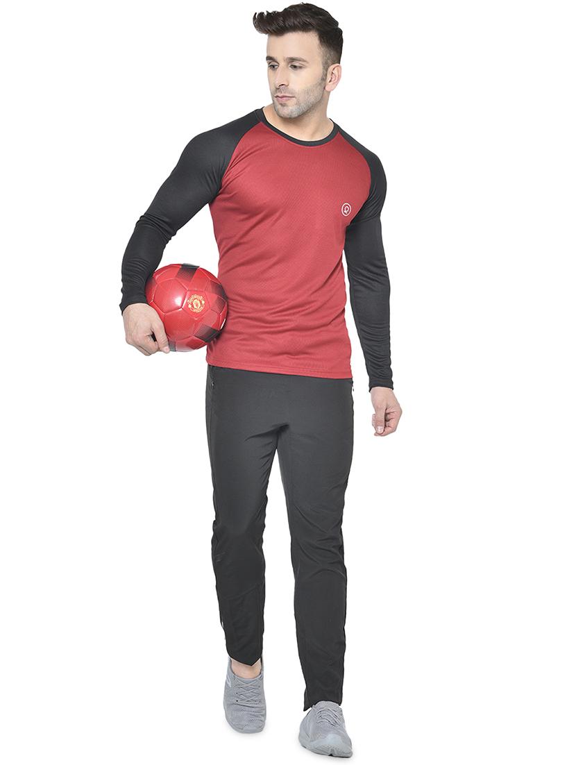 red color block raglan t-shirt - 17617332 - Zoom Image - 4