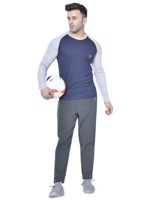 navy blue color block raglan t-shirt - 17617333 - Standard Image - 4