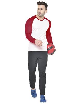 off white color block raglan t-shirt - 17617335 - Standard Image - 4