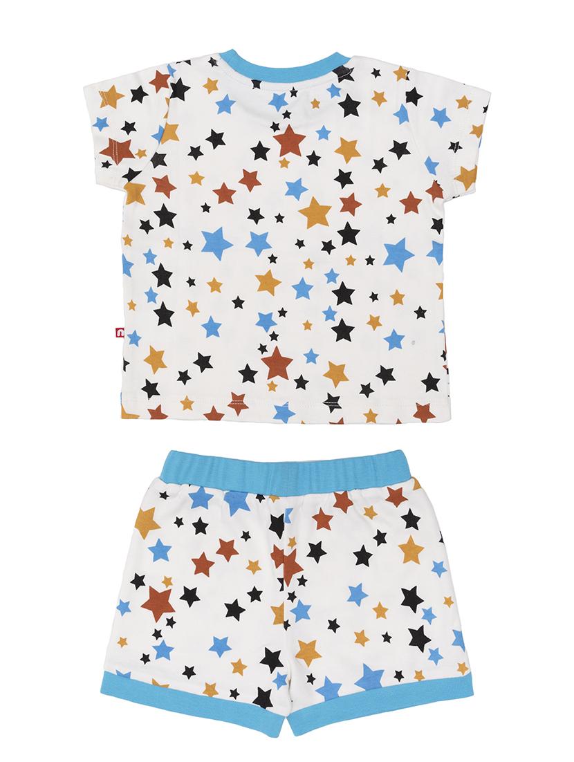 white cotton suit sets twin & dungree - 17617407 - Zoom Image - 2