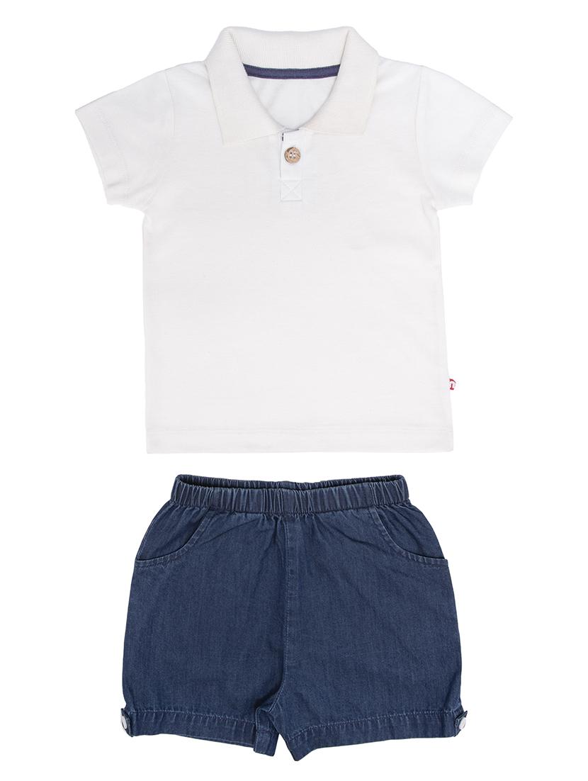 white cotton suit sets twin & dungree - 17617411 - Zoom Image - 1