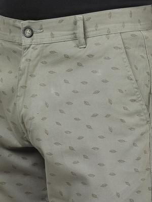 olive green printed bermuda shorts - 17617467 - Standard Image - 5