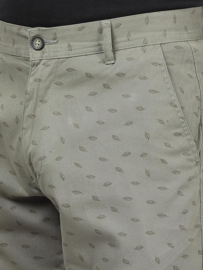 olive green printed bermuda shorts - 17617467 - Zoom Image - 5