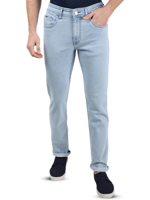 blue light washed denim jeans - 17617468 - Standard Image - 1