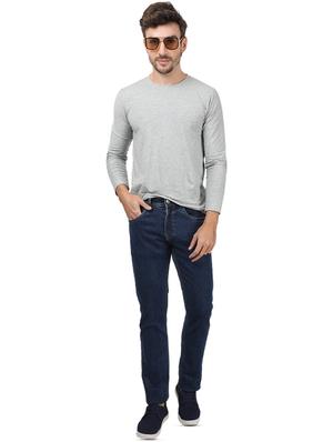 blue light washed denim jeans - 17617469 - Standard Image - 4