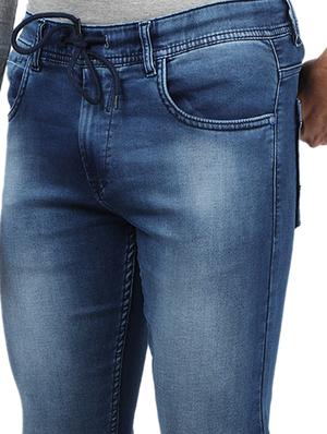 blue light washed jogger - 17617472 - Standard Image - 5