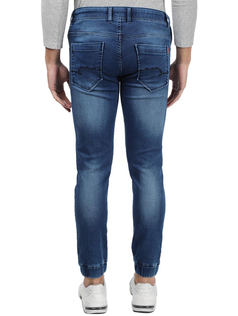 blue light washed jogger - 17617472 - Zoom Image - 3
