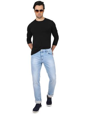 blue light washed denim jeans - 17617473 - Standard Image - 4