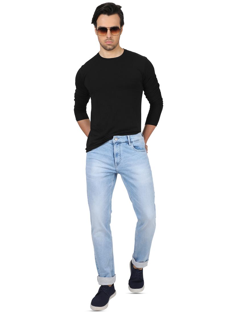 blue light washed denim jeans - 17617473 - Zoom Image - 4