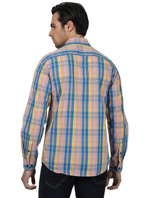 pink checkered casual shirt - 17617478 - Standard Image - 3