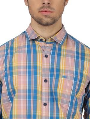 pink checkered casual shirt - 17617478 - Standard Image - 5