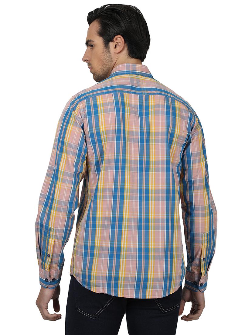 pink checkered casual shirt - 17617478 - Zoom Image - 3