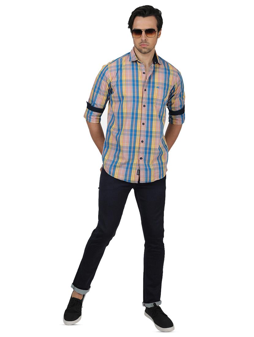 pink checkered casual shirt - 17617478 - Zoom Image - 4