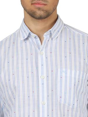 white striped casual shirt - 17617489 - Standard Image - 5