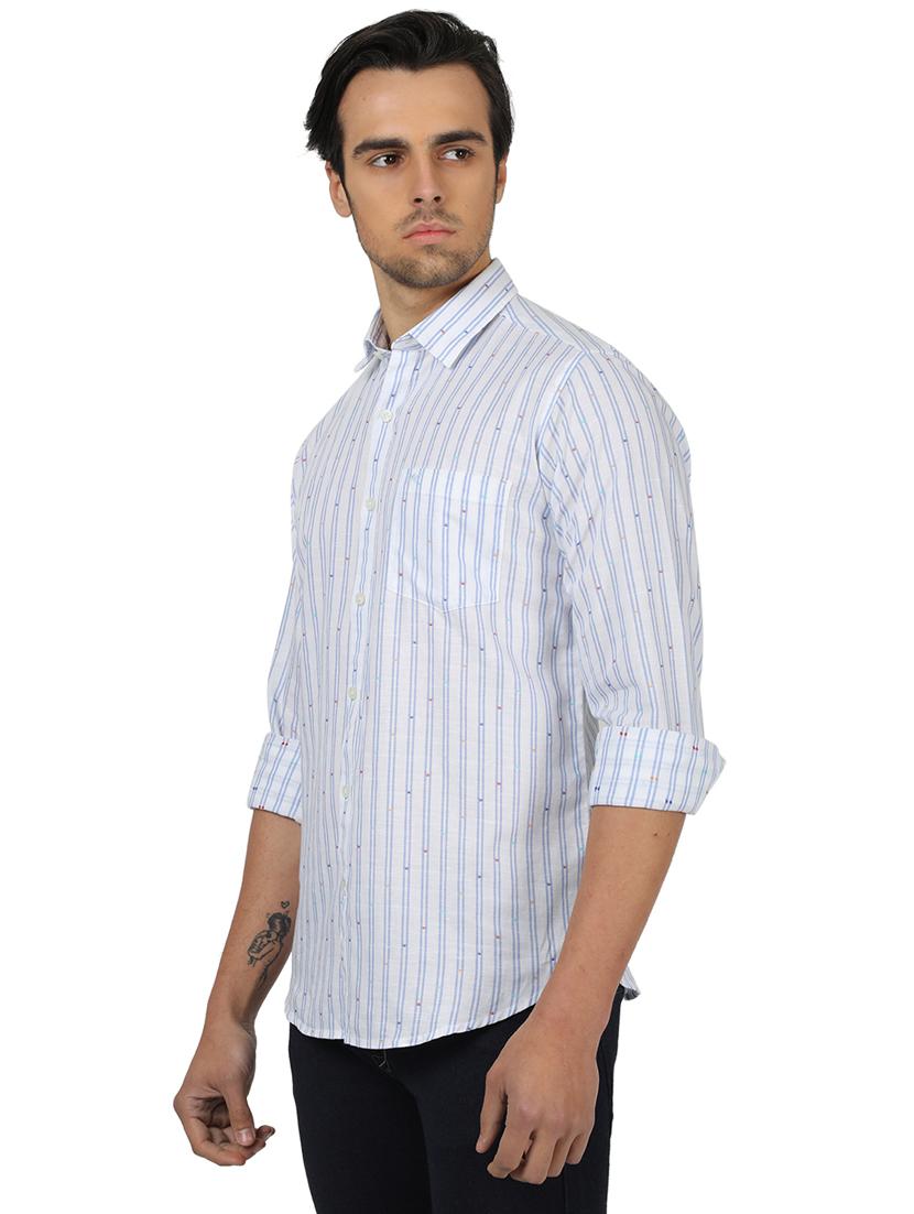white striped casual shirt - 17617489 - Zoom Image - 2