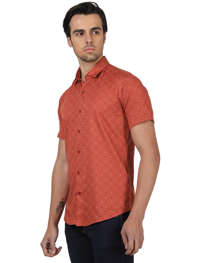 orange printed casual shirt - 17617493 - Zoom Image - 2