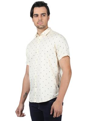 yellow printed casual shirt - 17617495 - Standard Image - 2