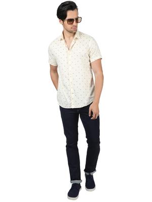 yellow printed casual shirt - 17617495 - Standard Image - 4