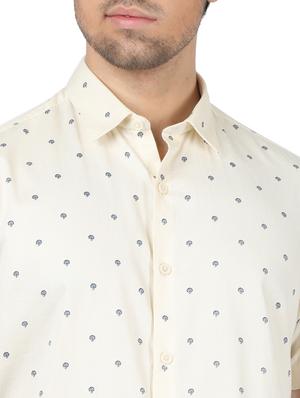 yellow printed casual shirt - 17617495 - Standard Image - 5