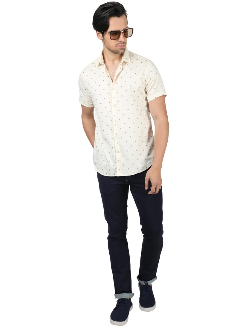 yellow printed casual shirt - 17617495 - Zoom Image - 4