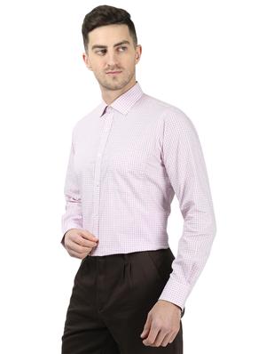 pink checkered formal shirt - 17617539 - Standard Image - 2