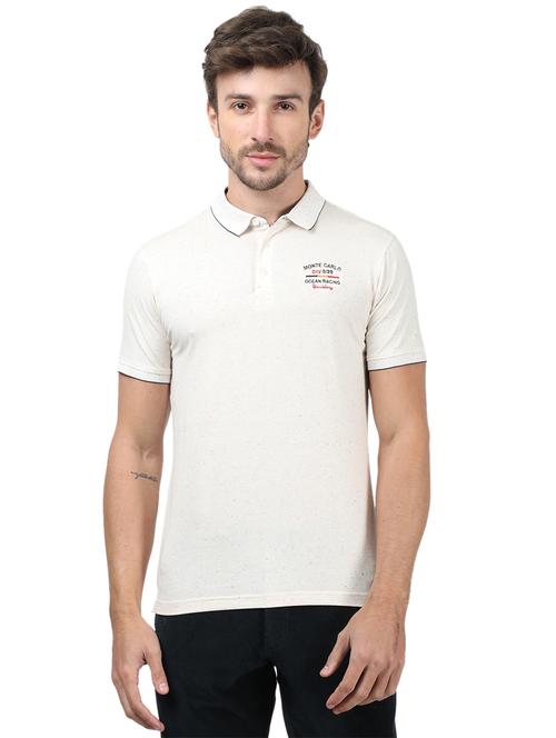 off white printed polo t-shirt - 17617549 - Standard Image - 1