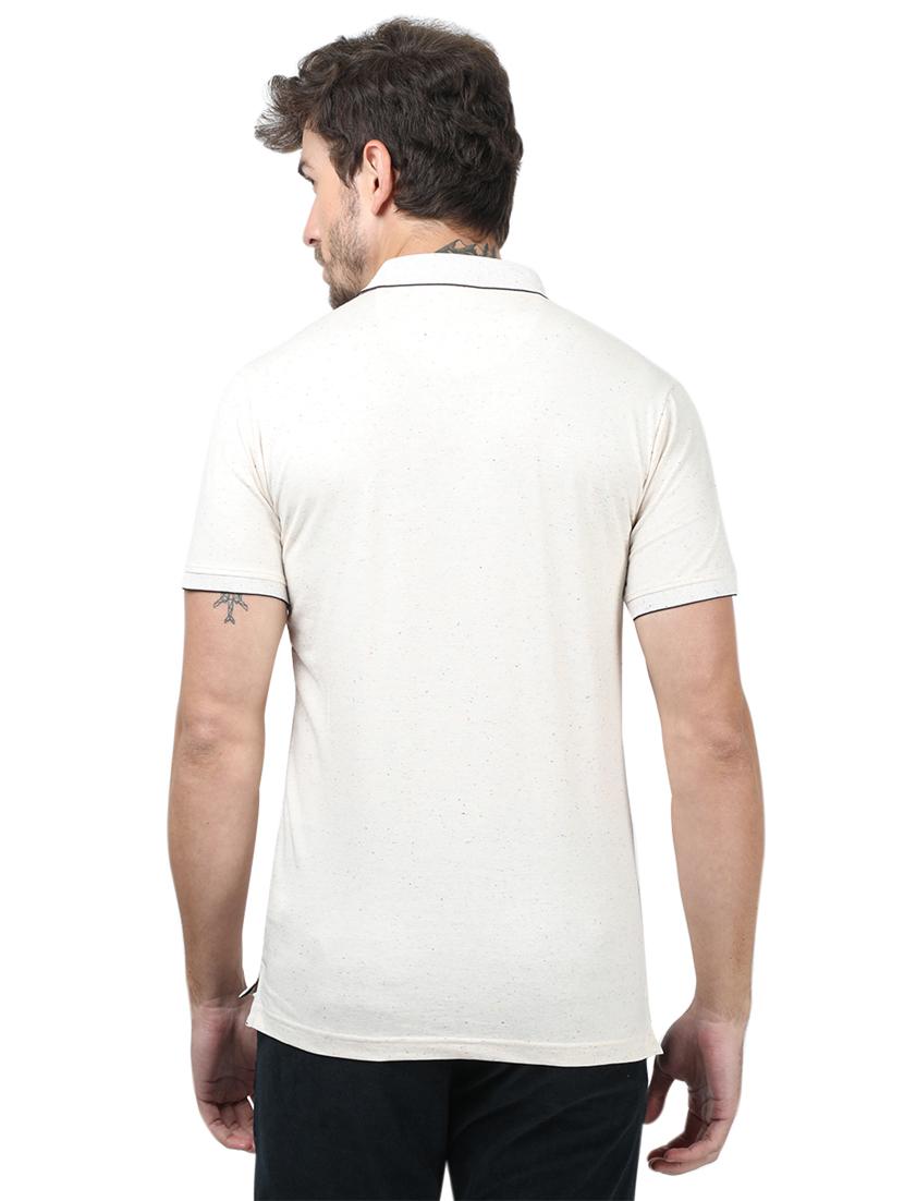 off white printed polo t-shirt - 17617549 - Zoom Image - 3