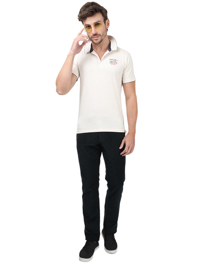 off white printed polo t-shirt - 17617549 - Zoom Image - 4