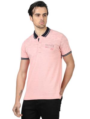pink printed polo t-shirt - 17617560 - Standard Image - 2