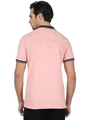pink printed polo t-shirt - 17617560 - Standard Image - 3