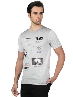 grey printed t-shirt - 17617572 - Standard Image - 2