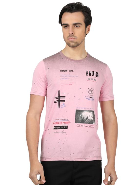 pink printed t-shirt - 17617573 - Zoom Image - 1