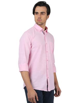 pink solid casual shirt - 17617586 - Standard Image - 2