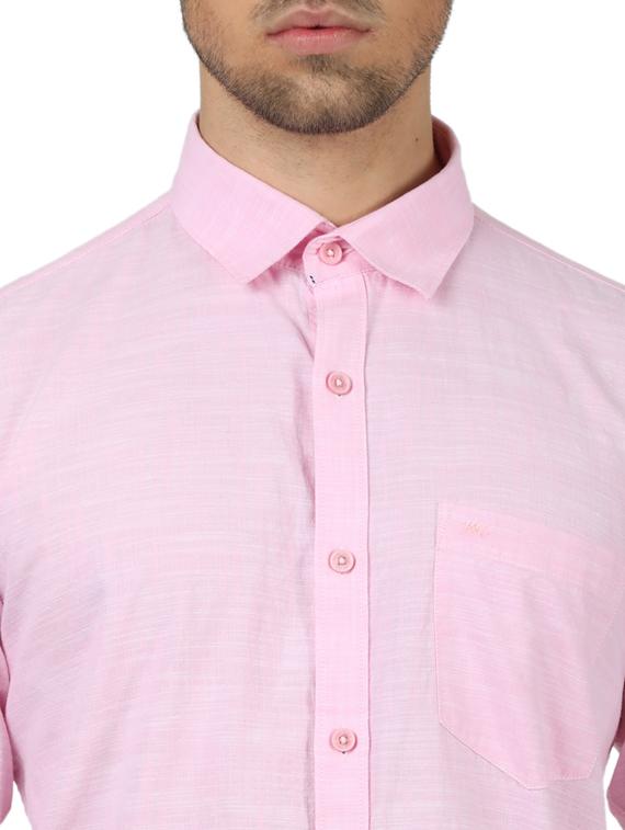 pink solid casual shirt - 17617586 - Zoom Image - 5