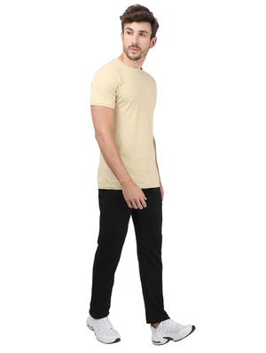 black printed full length track pant - 17617647 - Standard Image - 4