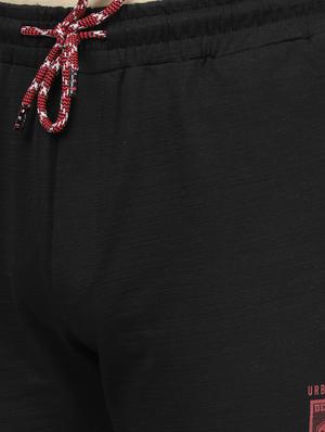 black printed full length track pant - 17617647 - Standard Image - 5