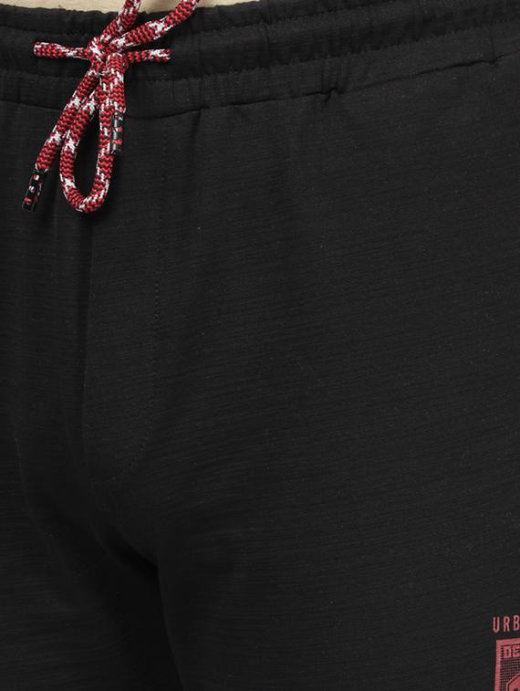black printed full length track pant - 17617647 - Zoom Image - 5