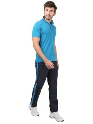 navy blue side striped full length track pant - 17617650 - Standard Image - 4